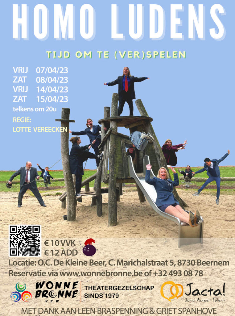 Wonnebronne - affiche Homo Ludens - voorjaar 2023 - OC De Kleine Beer